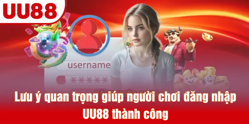 Lưu ý quan trọng giúp người chơi đăng nhập UU88 thành công